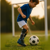 ZIBELL Athletic Soccer Socks, Premium Cotton, Full Length, Pack of 4, Reinforced Heel and Toe